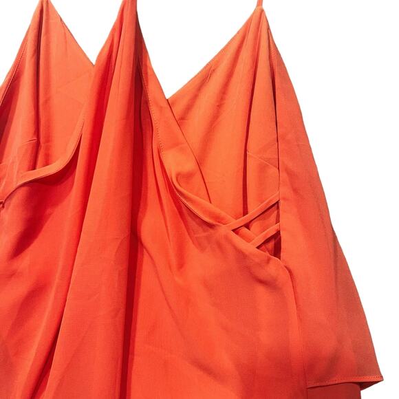 Guess Swing Dress Size Large Coral Tiered Strappy Tunic Layered Evening Coastal - Picture 4 of 8